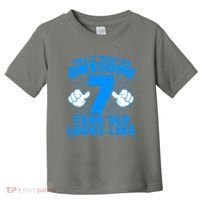 Funny This Is What An Awesome 7 Year Old Looks Like Birthday Toddler T-Shirt thumb 0