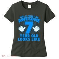 Funny This Is What An Awesome 7 Year Old Looks Like Birthday Women's T-Shirt thumb 0