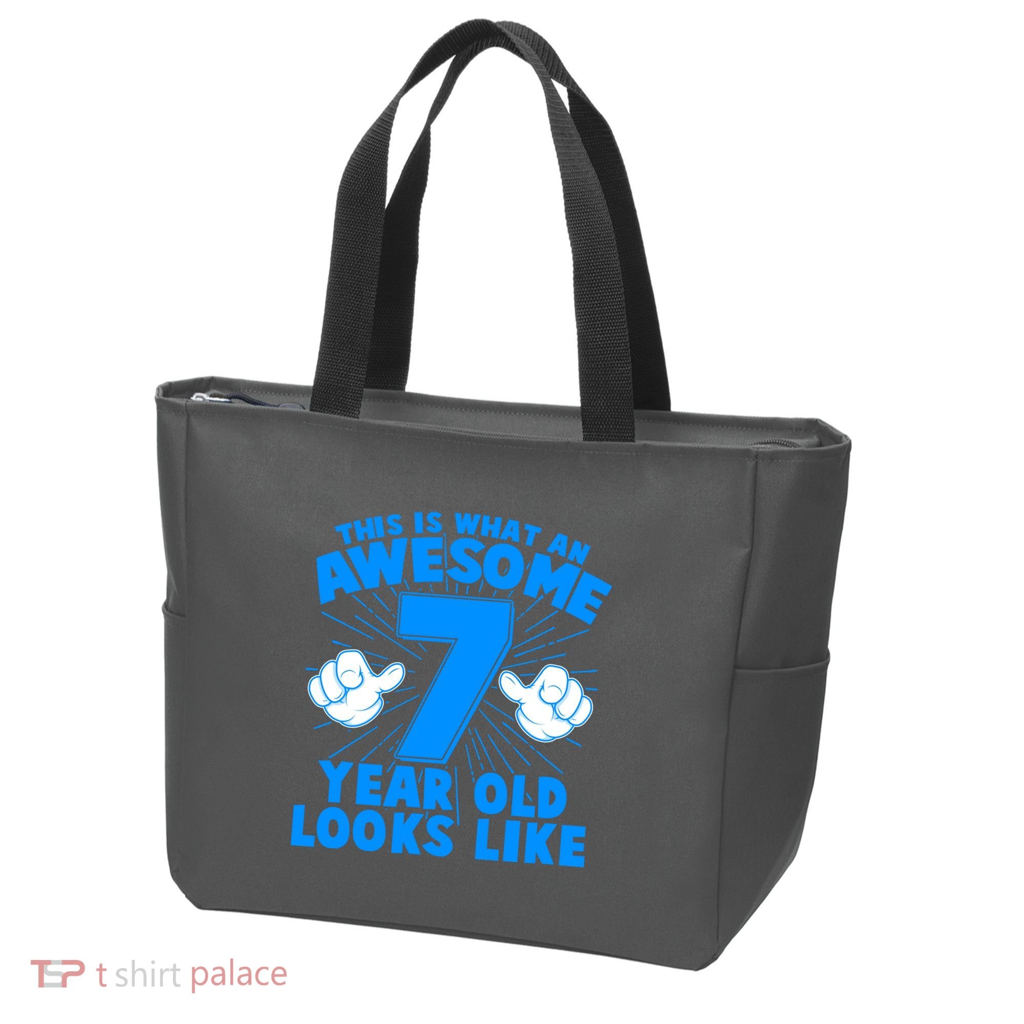 Funny This Is What An Awesome 7 Year Old Looks Like Birthday Tote Bag
