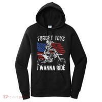 Forget Toys I Wanna Ride Motocross Dirt Bike Women's Hoodie thumb 0