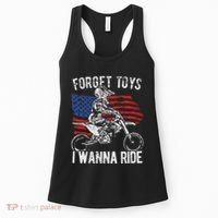 Forget Toys I Wanna Ride Motocross Dirt Bike Women's Tank Top thumb 0