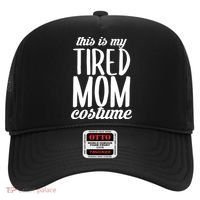 Funny This Is My Tired Mom Costume Halloween Hat thumb 0