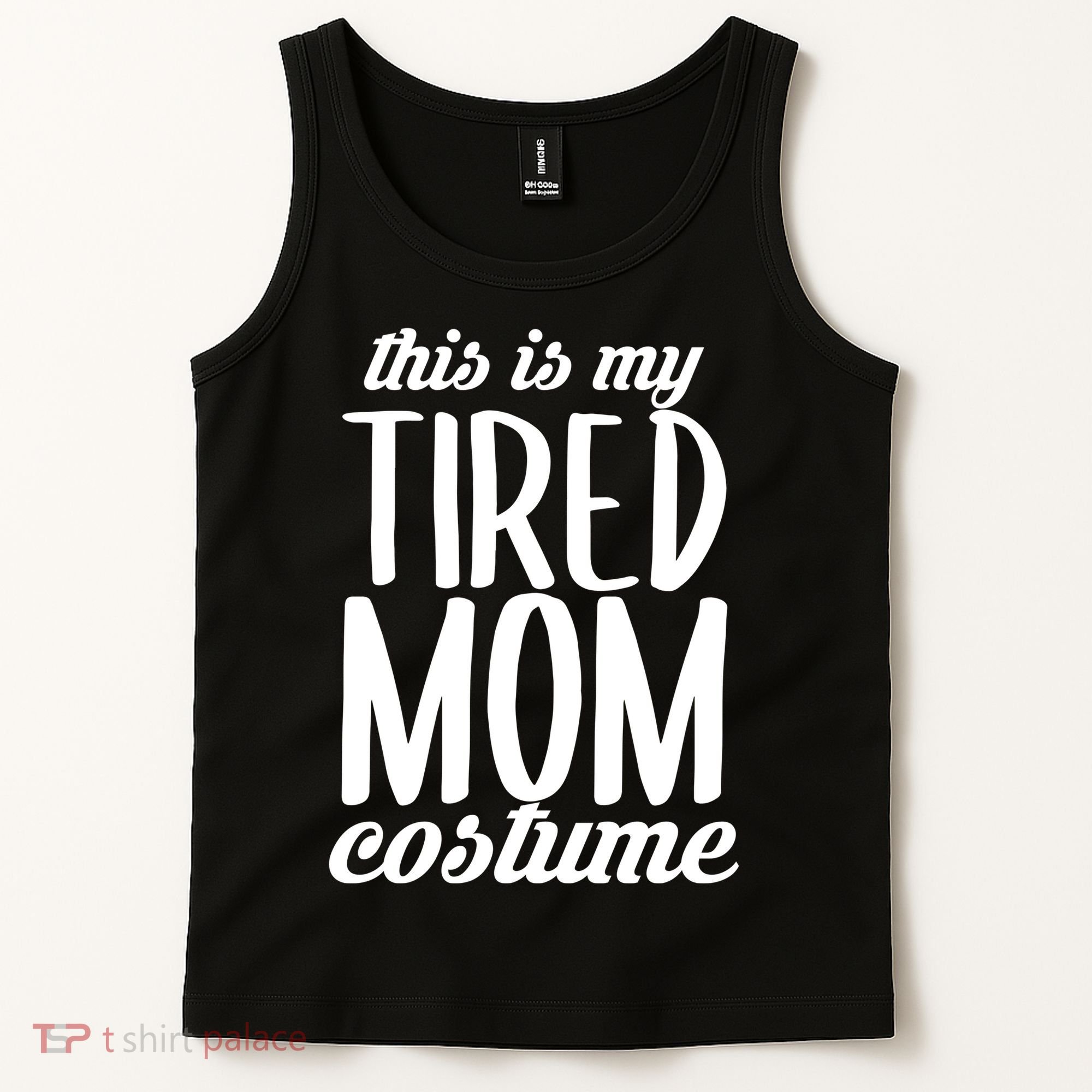 Funny This Is My Tired Mom Costume Halloween Tank Top