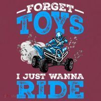 Forget Toys I Wanna Ride ATV 4 Wheeler Funny Quad Boy Gift 16oz Travel Tumbler thumb 2