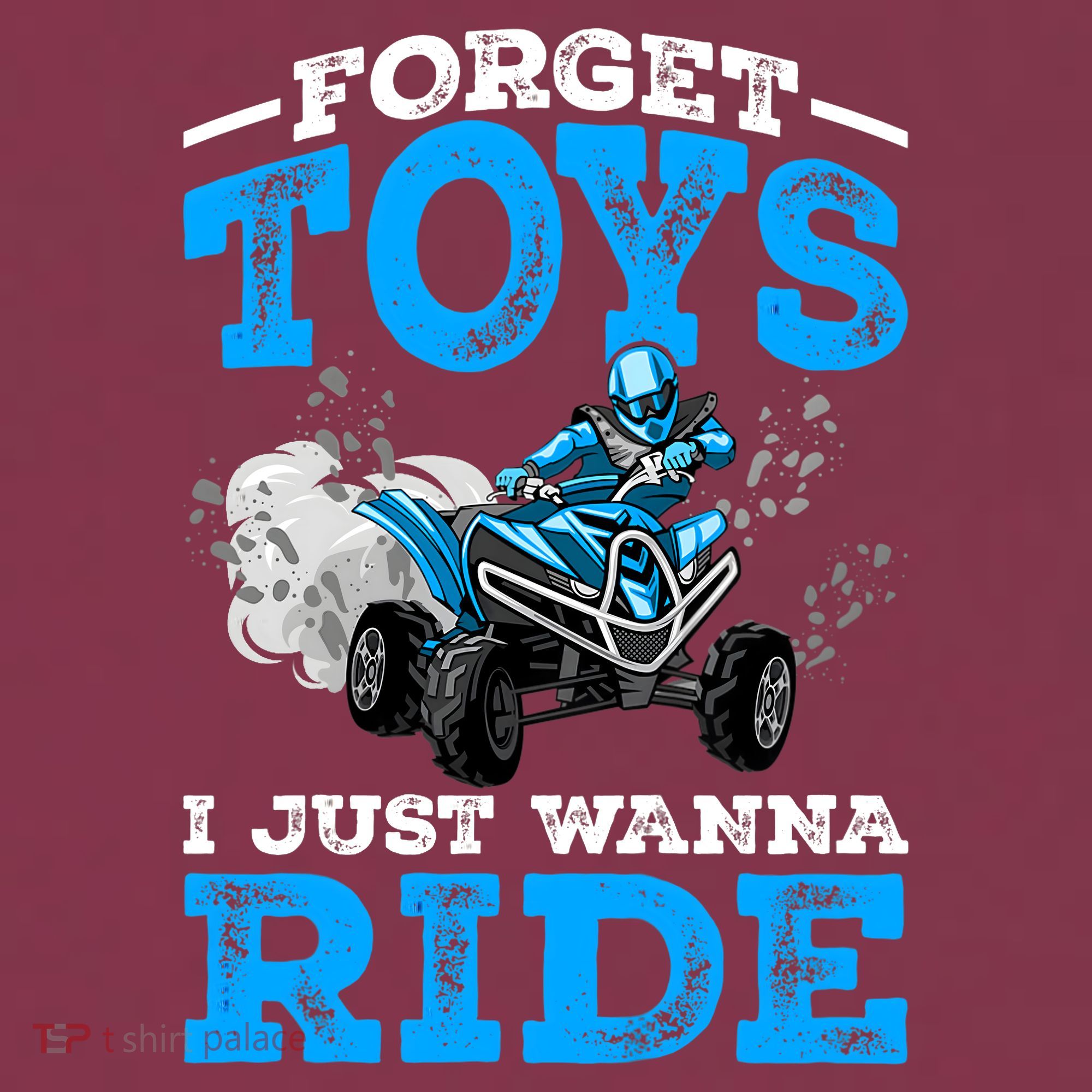 Forget Toys I Wanna Ride ATV 4 Wheeler Funny Quad Boy Gift 16oz Travel Tumbler