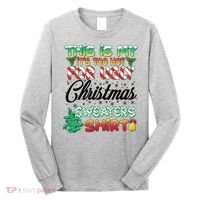 Funny This Is My It's Too Hot For Ugly Christmas Sweaters Shirt Long Sleeve Shirt thumb 0