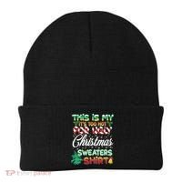 Funny This Is My It's Too Hot For Ugly Christmas Sweaters Shirt Beanie thumb 0