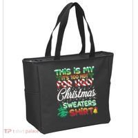 Funny This Is My It's Too Hot For Ugly Christmas Sweaters Shirt Tote Bag thumb 2