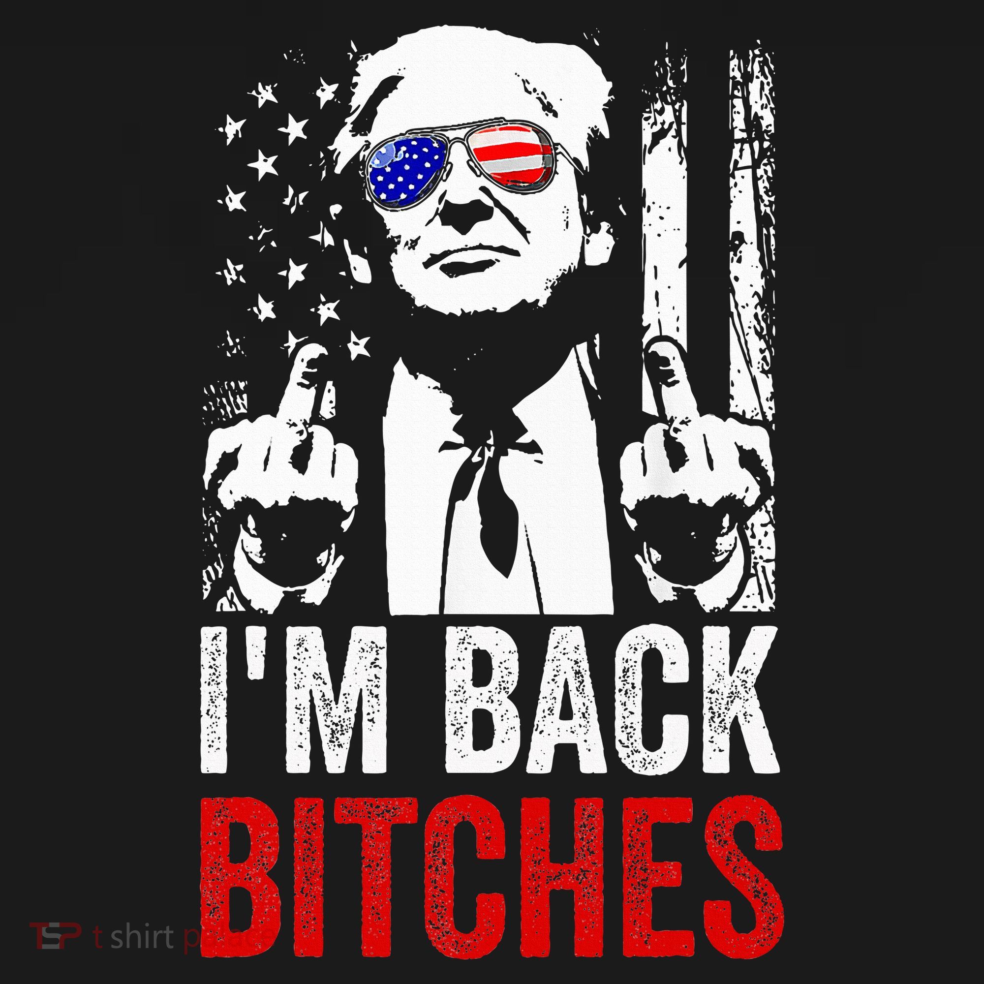 Funny Trump IM Back Bitches Take Ameircan Great Again Pajama Set