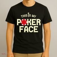 Funny This Is My Poker Face Funny Casino & Card Game T-Shirt thumb 3