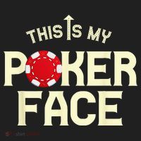 Funny This Is My Poker Face Funny Casino & Card Game Beanie thumb 2