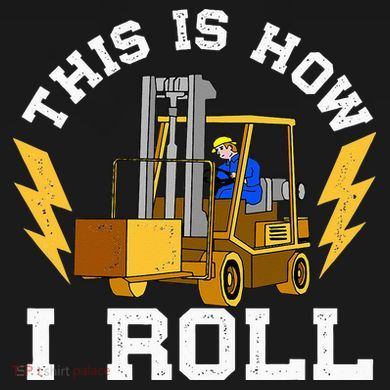 Forklift This Is How I roll Forklift Driver Operator Women's Long Sleeve Flannel Pajama Set 