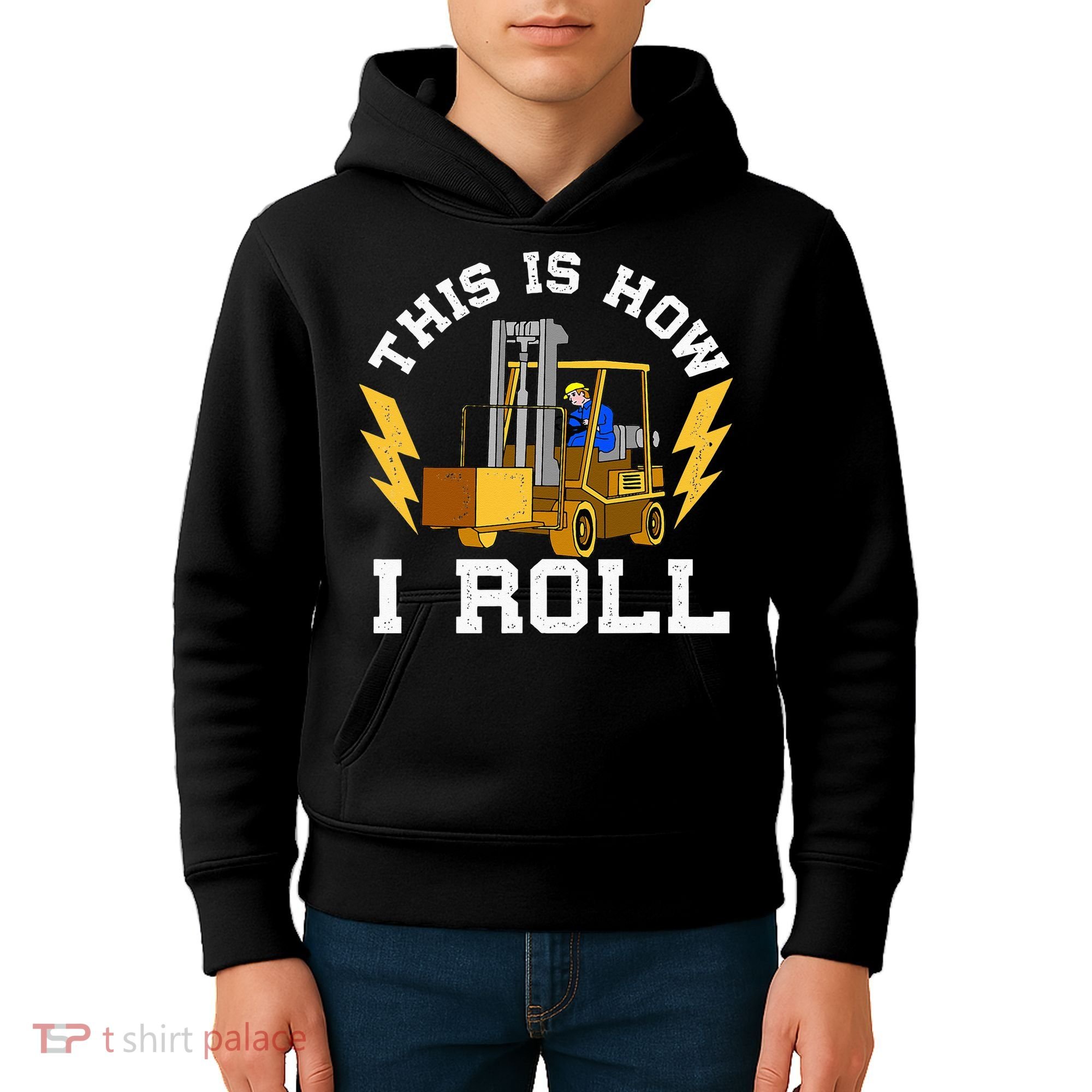 Forklift This Is How I roll Forklift Driver Operator Kids Hoodie