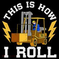 Forklift This Is How I roll Forklift Driver Operator Kids Long Sleeve Shirt thumb 2