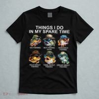 Funny Things I Do In My Spare Time Fishing T-Shirt thumb 5