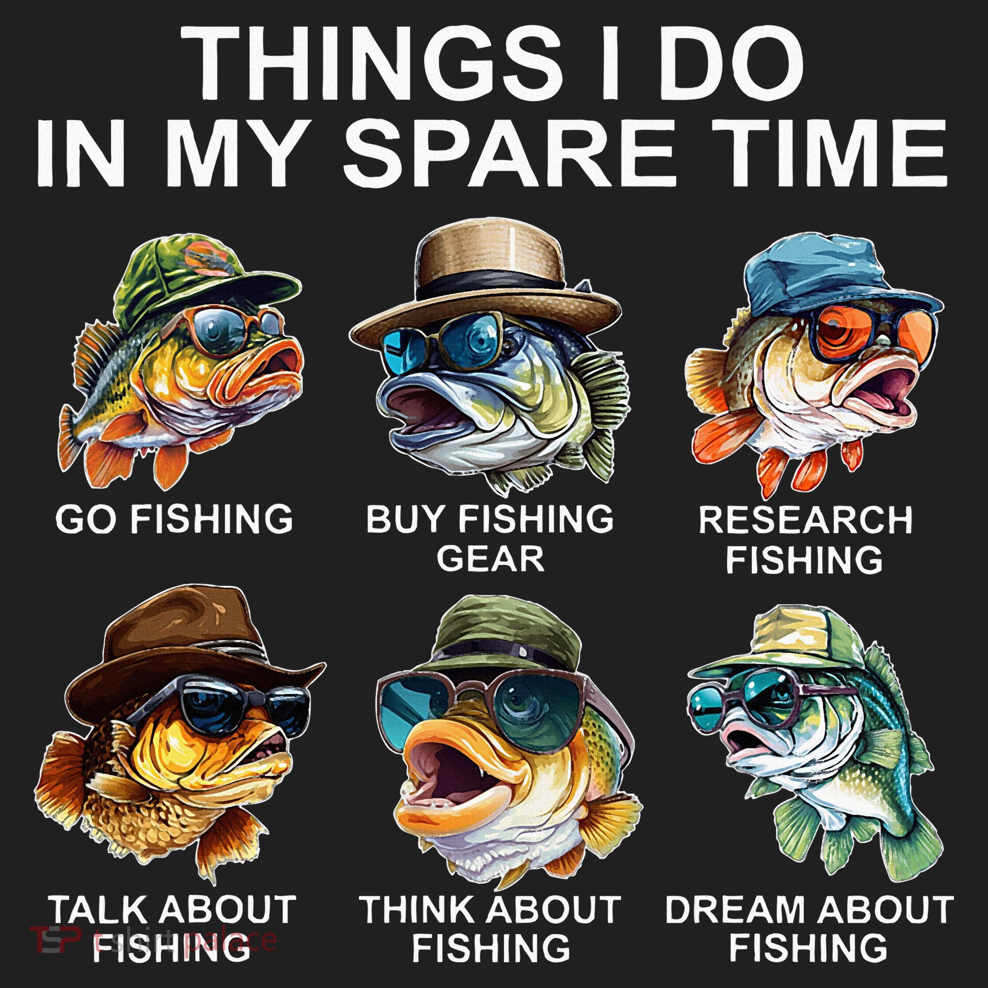 Funny Things I Do In My Spare Time Fishing Hat