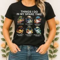 Funny Things I Do In My Spare Time Fishing Women's T-Shirt thumb 2