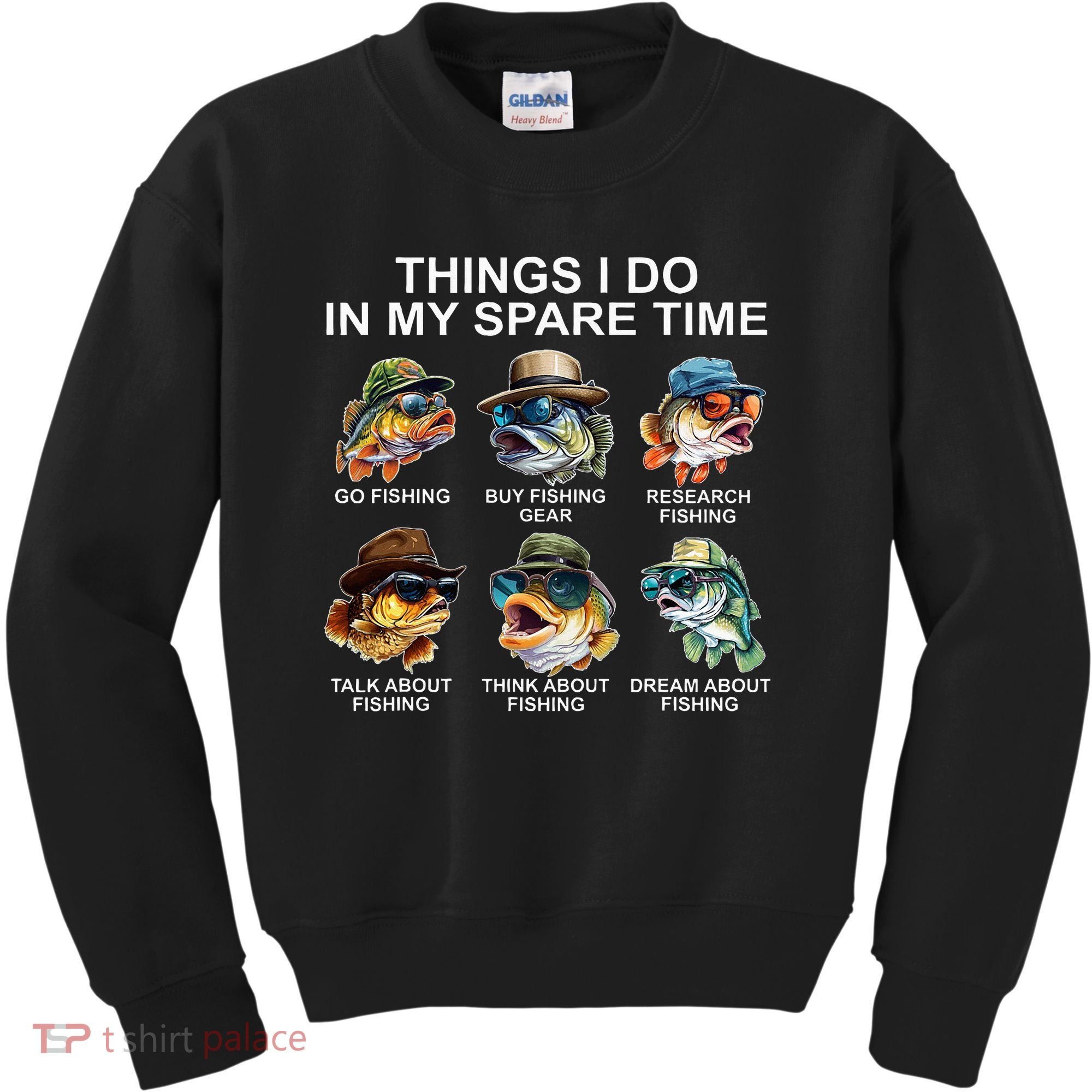 Funny Things I Do In My Spare Time Fishing Kids Sweatshirt