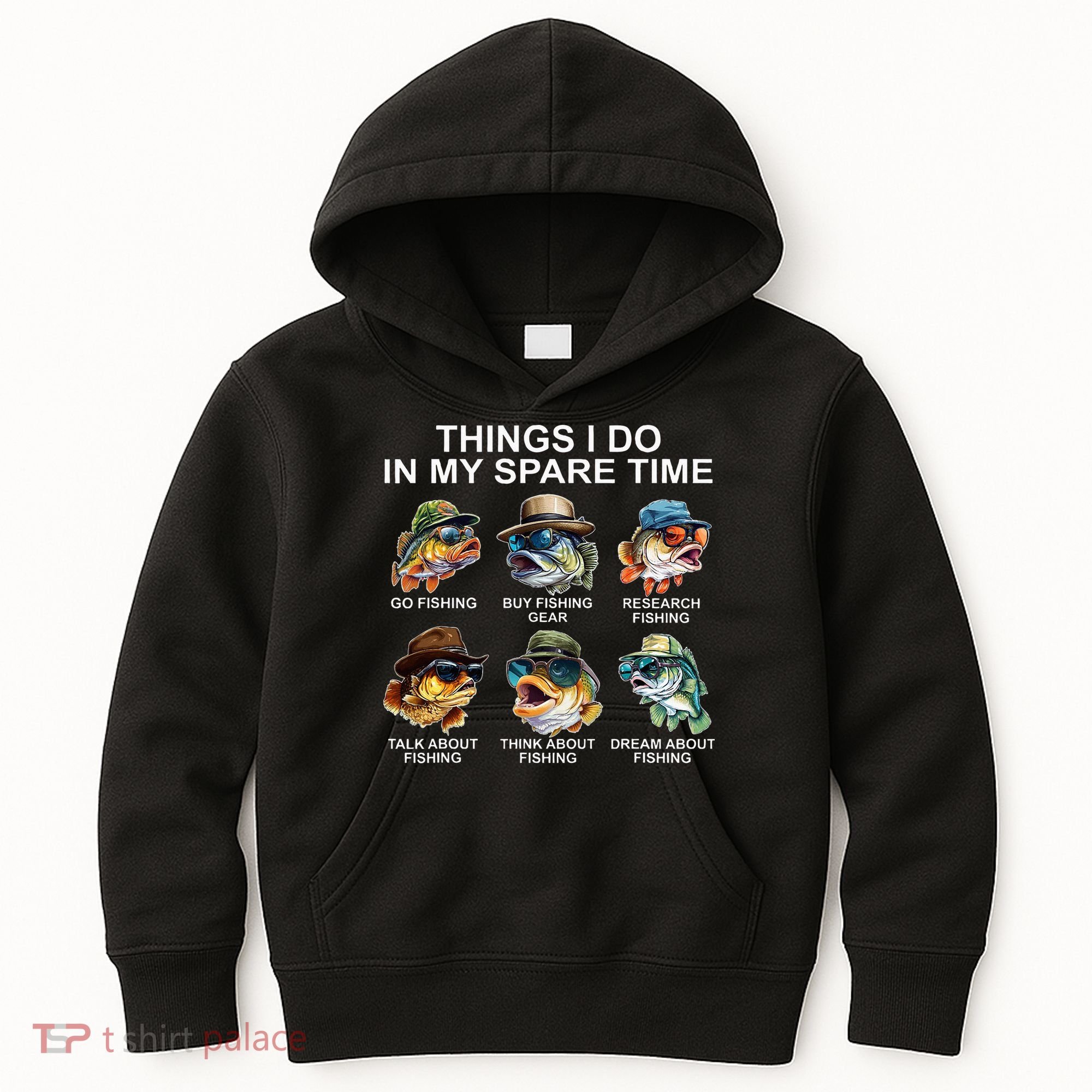 Funny Things I Do In My Spare Time Fishing Kids Hoodie