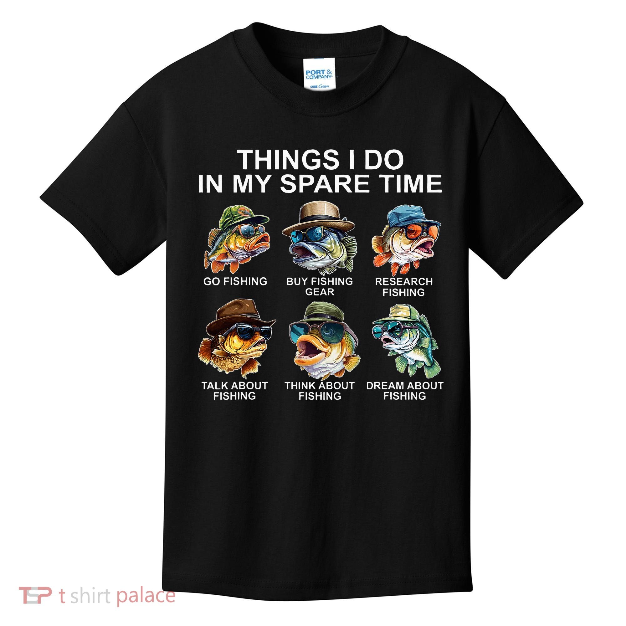 Funny Things I Do In My Spare Time Fishing Kids T-Shirt