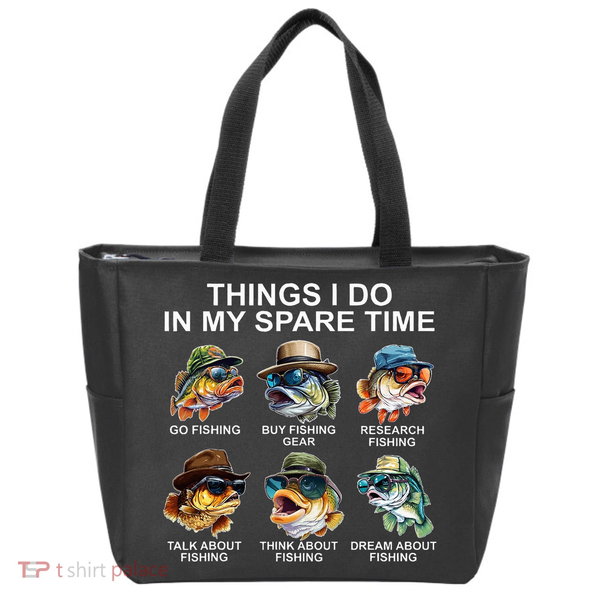 Funny Things I Do In My Spare Time Fishing Tote Bag