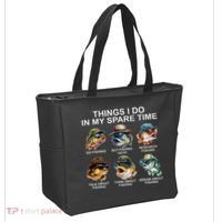 Funny Things I Do In My Spare Time Fishing Tote Bag thumb 2