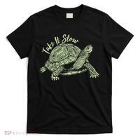 Funny Take It Slow Turtle Tortoise T-Shirt thumb 0