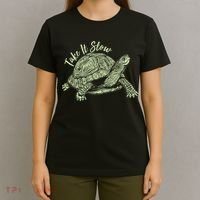 Funny Take It Slow Turtle Tortoise T-Shirt thumb 4