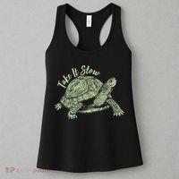 Funny Take It Slow Turtle Tortoise Women's Tank Top thumb 3