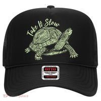 Funny Take It Slow Turtle Tortoise Hat thumb 0
