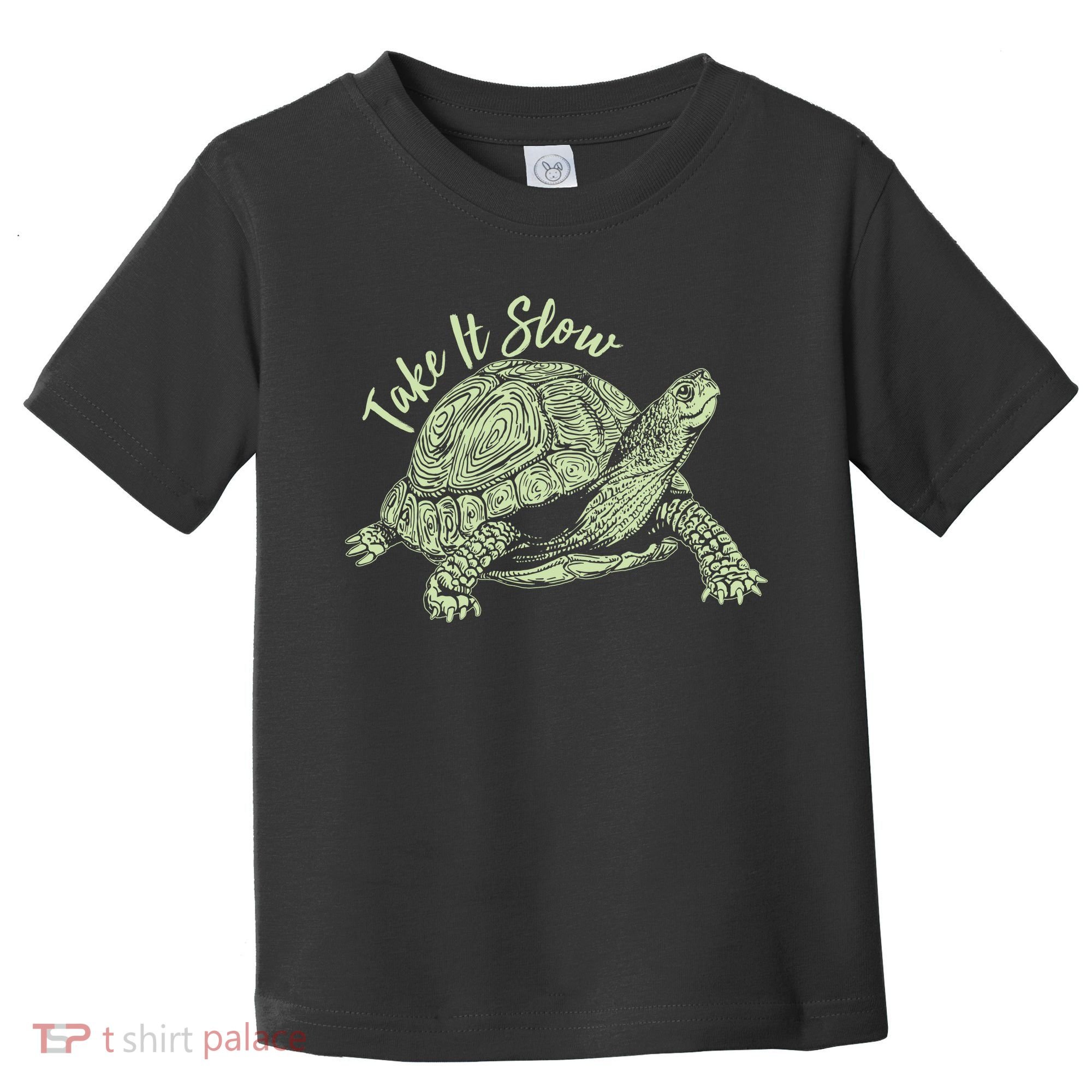 Funny Take It Slow Turtle Tortoise Toddler T-Shirt