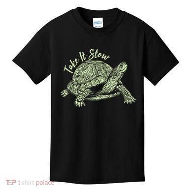 Funny Take It Slow Turtle Tortoise Kids T-Shirt