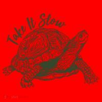 Funny Take It Slow Turtle Tortoise Santa Hat thumb 1