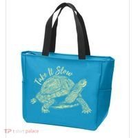 Funny Take It Slow Turtle Tortoise Tote Bag thumb 3