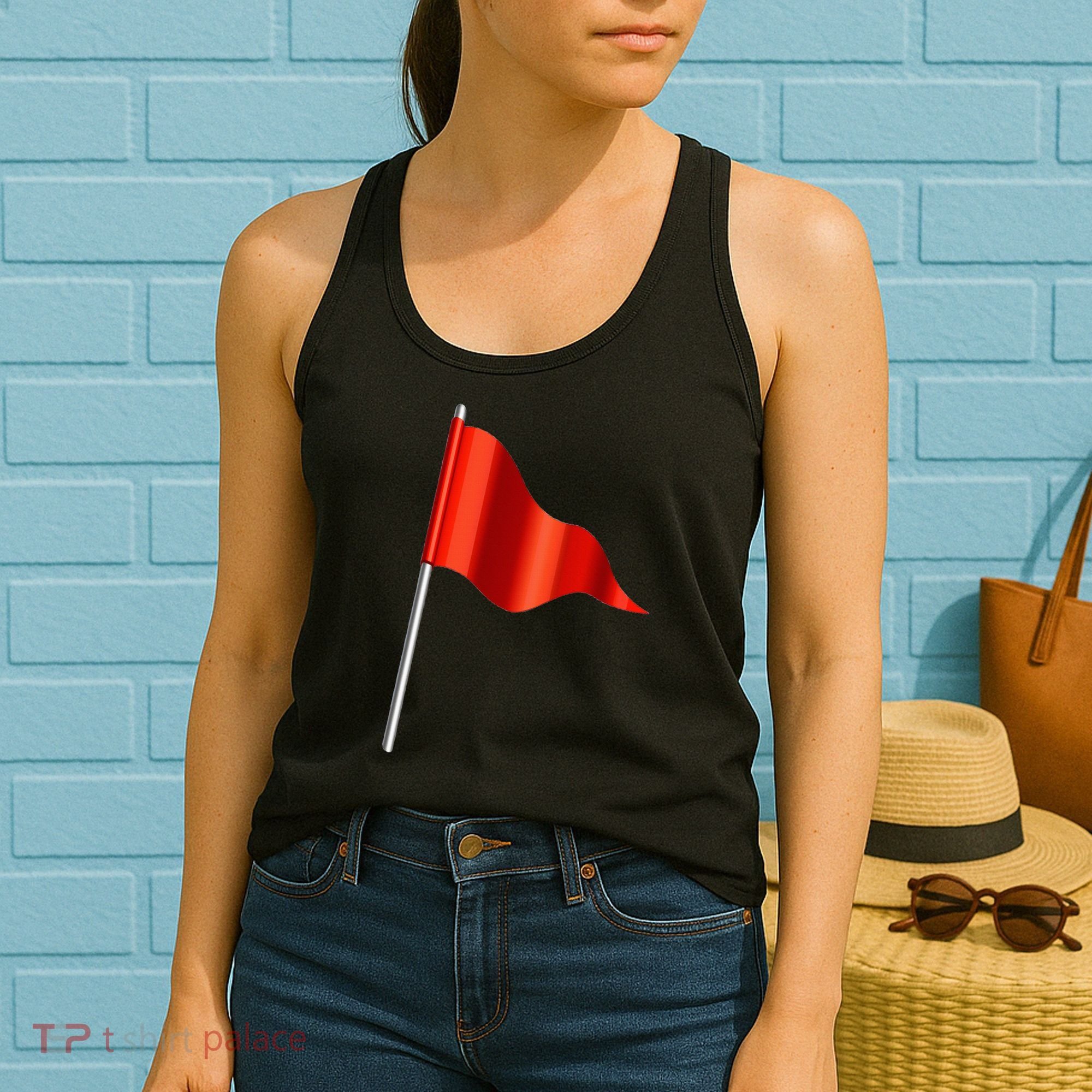 Funny Toxic & Irresistibly Sexy Red Flag Women's Tank Top