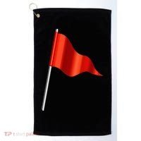 Funny Toxic & Irresistibly Sexy Red Flag Golf Towel thumb 0