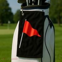 Funny Toxic & Irresistibly Sexy Red Flag Golf Towel thumb 2