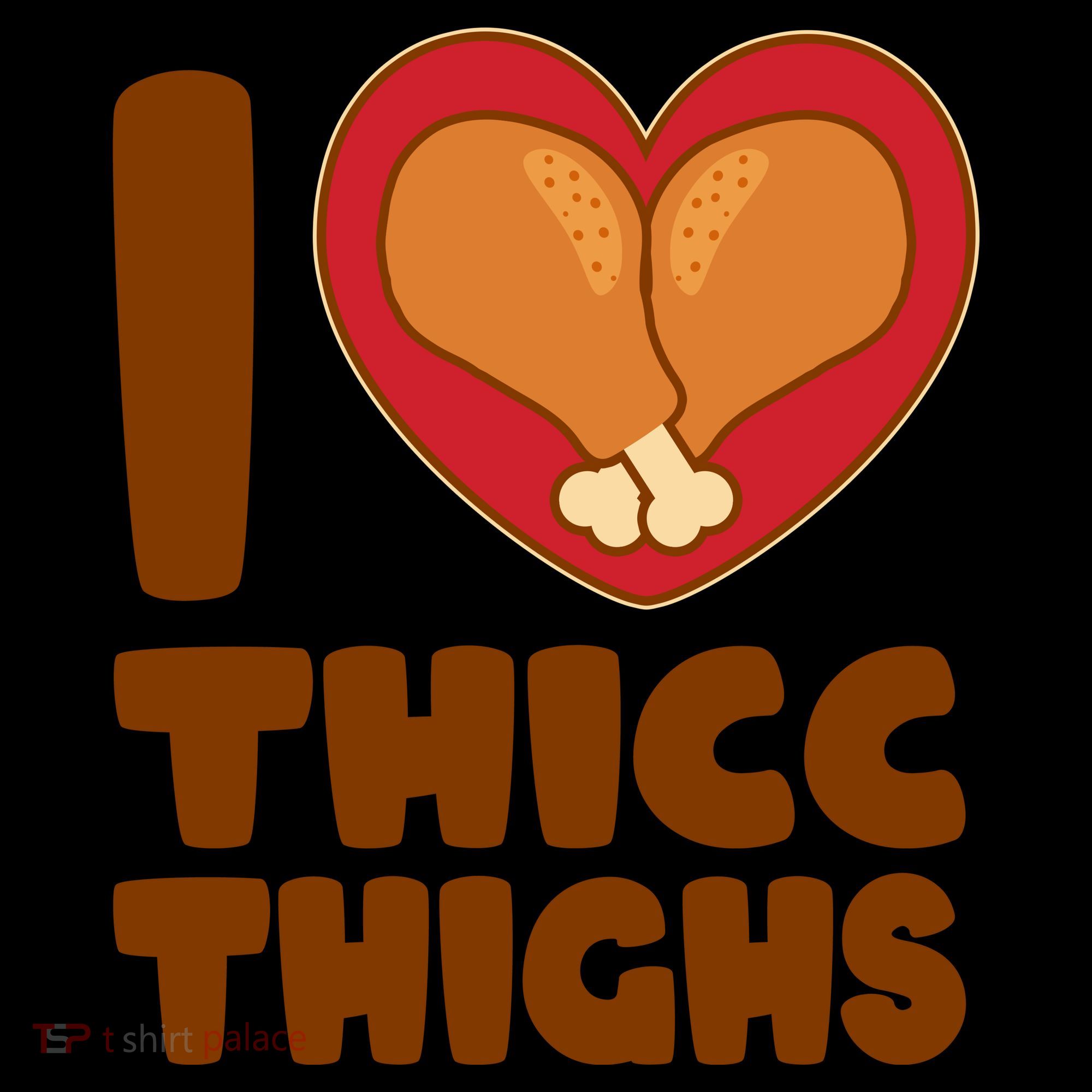 Funny Thanksgiving I Heart Thicc Thighs Coffee Mug