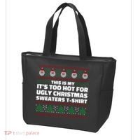 Funny This Is My It's Too Hot For Ugly Christmas Sweaters Tote Bag thumb 3