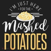 Funny Thanksgiving Im Just Here For The Mashed Potato Golf Towel thumb 3
