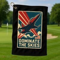 F-5E Tiger II Jet Golf Towel thumb 1