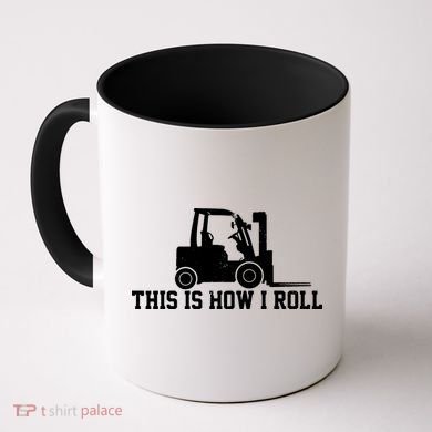 Forklift This Is How I Roll Vintage Gift Coffee Mug