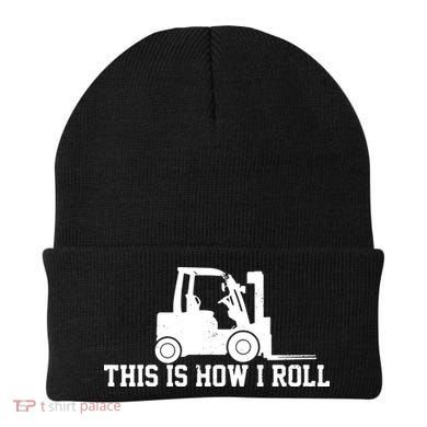 Forklift This Is How I Roll Vintage Gift Beanie