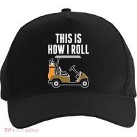 Funny This Is How I Roll Golf Cart Gift Five-Panel Snapback Cap thumb 0