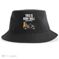 Funny This Is How I Roll Golf Cart Gift Sustainable Bucket Hat thumb 0
