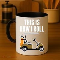 Funny This Is How I Roll Golf Cart Gift Coffee Mug thumb 4