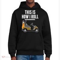 Funny This Is How I Roll Golf Cart Gift District V.I.T. Heavyweight Hoodie thumb 0