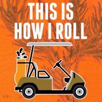 Funny This Is How I Roll Golf Cart Gift Kati Licensed 12" Camo Cuffed Beanie thumb 2