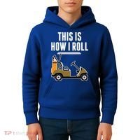 Funny This Is How I Roll Golf Cart Gift Kids Hoodie thumb 4