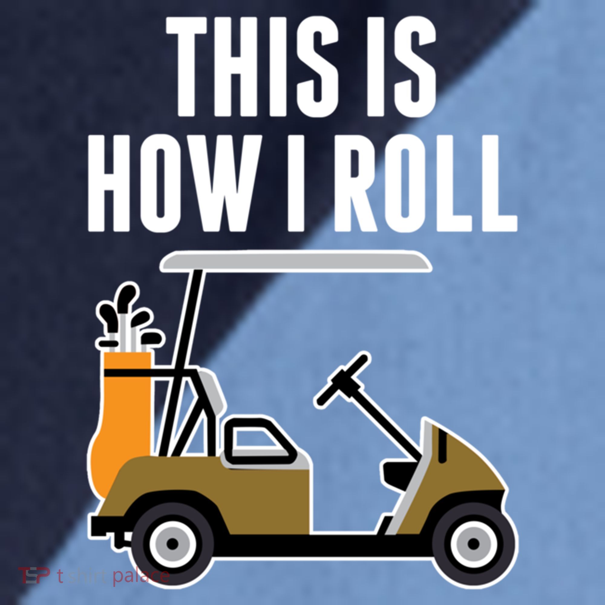 Funny This Is How I Roll Golf Cart Gift Raglan Baseball Sleeve Shirt